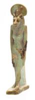 Egyptian Faience Amulet of Sekhmet ca. 26th Dynasty, Light Green Faience with Fine Details