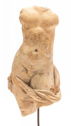 Greek Terracotta Male Torso ca. 4th-3rd Century B.C.