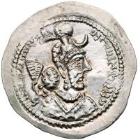 Sasanian Kingdom. Yazdgird I. AD 399-400. Silver Drachm (4.12 g) Mint State