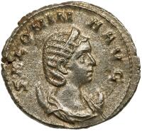 Salonina, wife of Gallienus. Billon Antoninianus (4.25g) Nearly Mint State