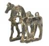 Luristan Bronze Horse Bit Cheek Panels in the Form of Elegant and Graceful Horses 8th-7th Century B.C.