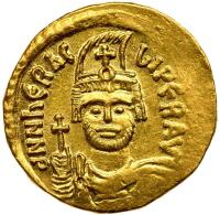 Heraclius, 610-641. Gold Solidus (4.43g) Nearly Mint State