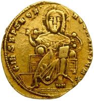 Constantine VII with Romanus I, 921-931. Gold Solidus (4.27 b) VF