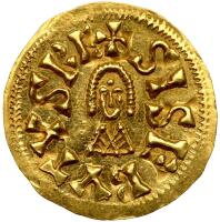 Medieval Invasions. Visigoths in Spain. Sisebut AD 612-6221. Gold Tremissis (1.46g)