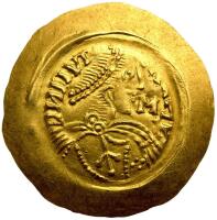 Medieval Invasions. Italy. Lombards. Liutprando (Luitbert) 700-701. Gold Tremissis (1.31g)