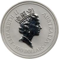 Australia. Platinum 100 Dollars, 1992 PCGS MS67