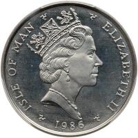 Isle of Man. Platinum Noble, 1986 PCGS MS68