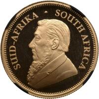 South Africa Gold &Acirc;&frac14; Gold Krugerand. Oom Paul Press Privy NGC PF70 Ultra Cameo