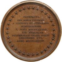 France. 1784 Bronzed Balloon Medal 50 mm. Malpas 6