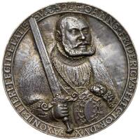 German States: Saxony. Silver Cast Medal, 1535 XF Details