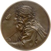 Germany. 1910 Oberammergau Passion Play Bronze Medal 48 mm. Kienast 87