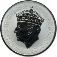 Great Britain. 2023. Silver 5 Pounds (2 ozt.) Charles III Coronation Issue