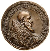 Italian States: Papal States: Rome. Paul III (1534-1549). Bronze Medal, Year 16