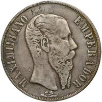 Mexico. Peso, 1867-Mo About VF