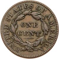 1832. Large letters and double profile