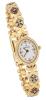 Ladies Beautiful 18K Yellow Gold Watch and Band with Diamonds and Rubies. Automatic Winding by Titan Watches, Tanishq - 2