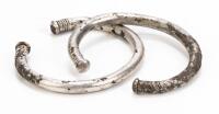 Scarce Matching Pair of 1st Millennium Greek Silver Cuffs