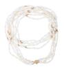 Quality 14K Yellow Gold 4 Strand Freshwater Pearl Necklace