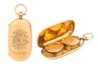 Ladies 19th Century 18K Yellow Gold Sovereign Case Pendant, English