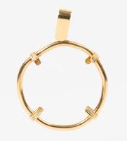 14k Yellow Gold Bezel for Oversized Coin