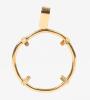 14k Yellow Gold Bezel for Oversized Coin