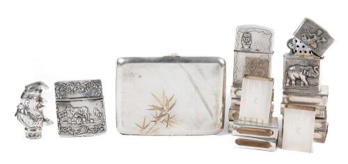 Sterling Silver Lighters, Match Box Covers, Pill Boxes