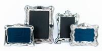 Four Sterling Silver Frames, All Hallmarked 925 with Three Perfect for 5 x 7 Images and One 7 x 9"