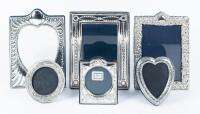 Six Sterling Silver Frames All Hallmarked 925 or Have the Lion Passant Mark
Three 5 x 7" Frames and Three Frames Holding Photos