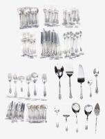 Mint, Unused Wallace Sterling Silver Place Setting for 12, Plus Serving Pieces Grand Baroque Pattern, Each Utensil Still Factory