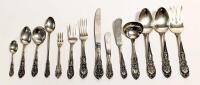 95 Piece, International Sterling Silver Flatware "Richelieu" Pattern Place Settings for 10