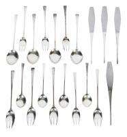Dansk Sterling Silver: Place Settings for Four. A Daring Design by Danish Designer Jens H. Quistgaard. TJORN Pattern