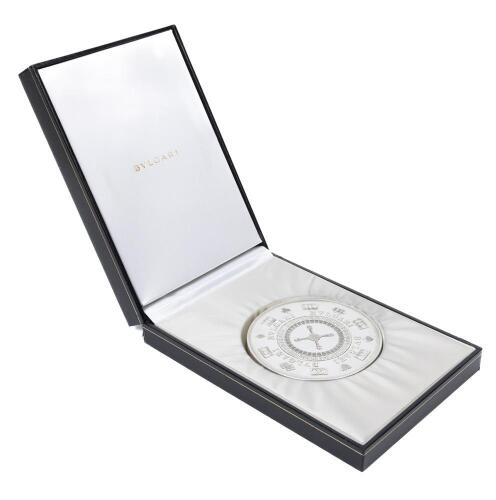Bvlgari Sterling Silver Oversized "Vegas" Casino Chip Paper Weight