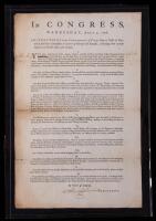Continental Congress, April 3, 1776. Document Signed by Henry Laurens, a Signed Set of Instructions for Private Ships and Vessel