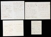Albert Edward, Prince of Wales (King Edward VII) &acirc;&euro;&ldquo; Collection of Four Signed Letters (1870s&acirc;&euro;&ldquo;1890s)