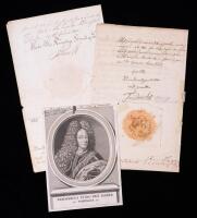 Frederick IV, King of Denmark and Norway &acirc;&euro;&ldquo; Two Signed Documents (1713 & 1723)