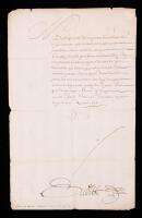 Louis XIII of France &acirc;&euro;&ldquo; Signed Letter (1639)