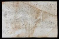 Charles VIII, King of France - Document Signed (late 15th century)