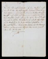 Joseph II, Holy Roman Emperor - Signed Military Letter to General Zechenter (1787)