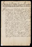 Francis I, Holy Roman Emperor &acirc;&euro;&ldquo; Imperial Document (1733)