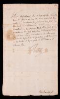 Marie de Medici, Queen Mother of France &acirc;&euro;&ldquo; Signed Military Order (1625)