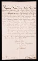 Frederick VI of Denmark &acirc;&euro;&ldquo; Letter Signed (1837)