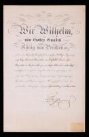 Wilhelm I, King of Prussia &acirc;&euro;&ldquo; Signed Appointment Document (1870)