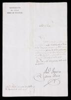 Antonio L&Atilde;&sup3;pez de Santa Anna &acirc;&euro;&ldquo; Signed Government Document (1834)