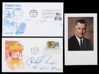 Nixon, Richard, Spiro Agnew, and Henry Kissinger, Two Signed Covers, One Signed Photo