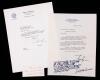 McKinley, William and Garret Hobart 25th President and 24th Vice President of the United States. Cut Signature and Note Card Sig