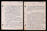 Leonard Bernstein, American Composer, Conductor, Pianist: Two Autograph Notes Signed Regarding His Thoughts on Literature and J.