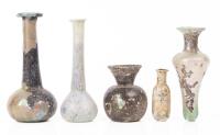 Collection of Five Roman Glass Vessels