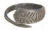 Traditional Roman/Byzantine Snake Ring in Silver. Terrific Detail in This Example - 2