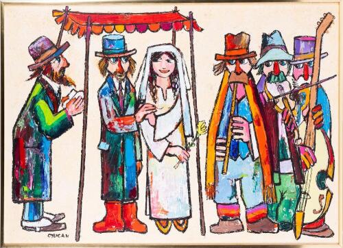 367588Jovan Obican. "Wedding" Original Acrylic on Canvas