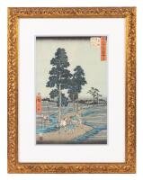 Utagawa Hiroshige. #40 From the Collection "Fifty-Three Stations Along the Tokaido"
